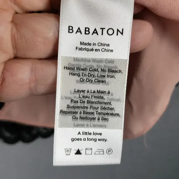 Aritzia Babaton Size XXS Lace Overlay Camisole Tank Top Black Modern Elegant - Picture 7 of 10